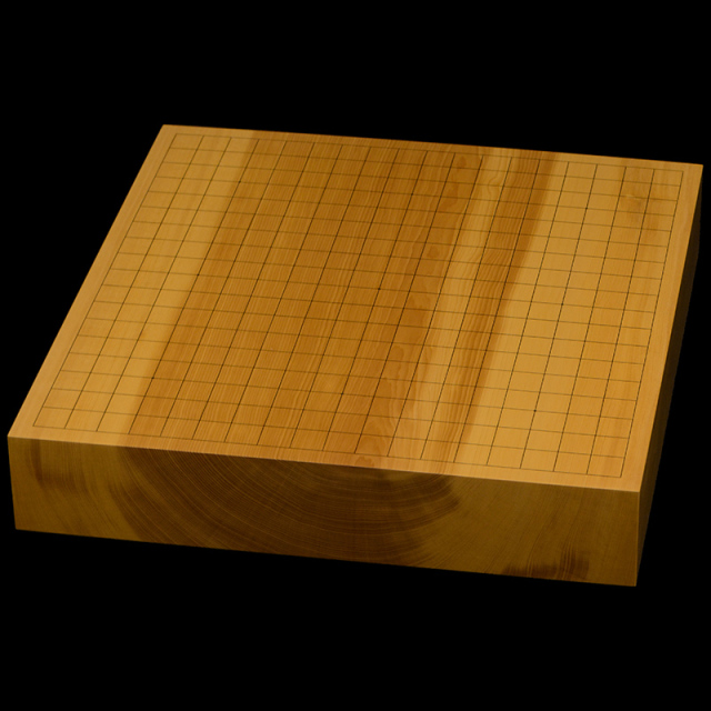 国産本榧卓上碁盤 2寸5分（一枚板・木裏） gb20343 | 前川榧碁盤店