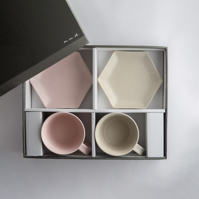 マグカップ・取皿セット / muted colors line / ギフトボックス＆熨斗