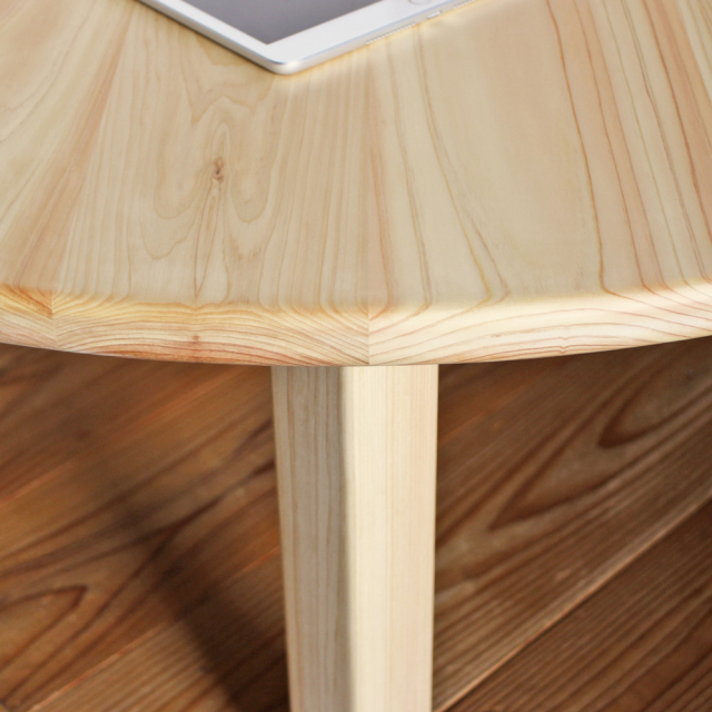 丸 ローテーブル 円卓 100 四本脚 シンプル 木製 無垢 ちゃぶ台 丸座卓