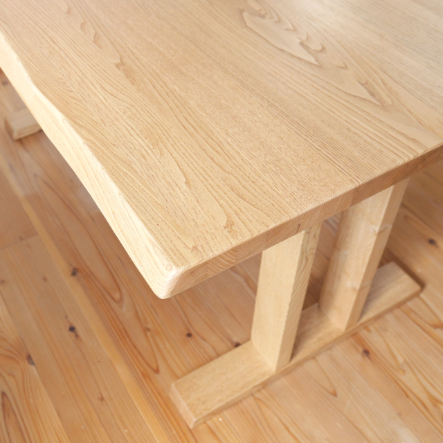 国産栗無垢材のサイズオーダー食卓ダイニングテーブル