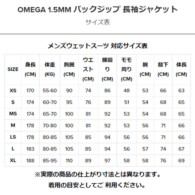 サーフィン メンズ ウェットスーツ タッパー RIP CURL OMEGA 1.5MM
