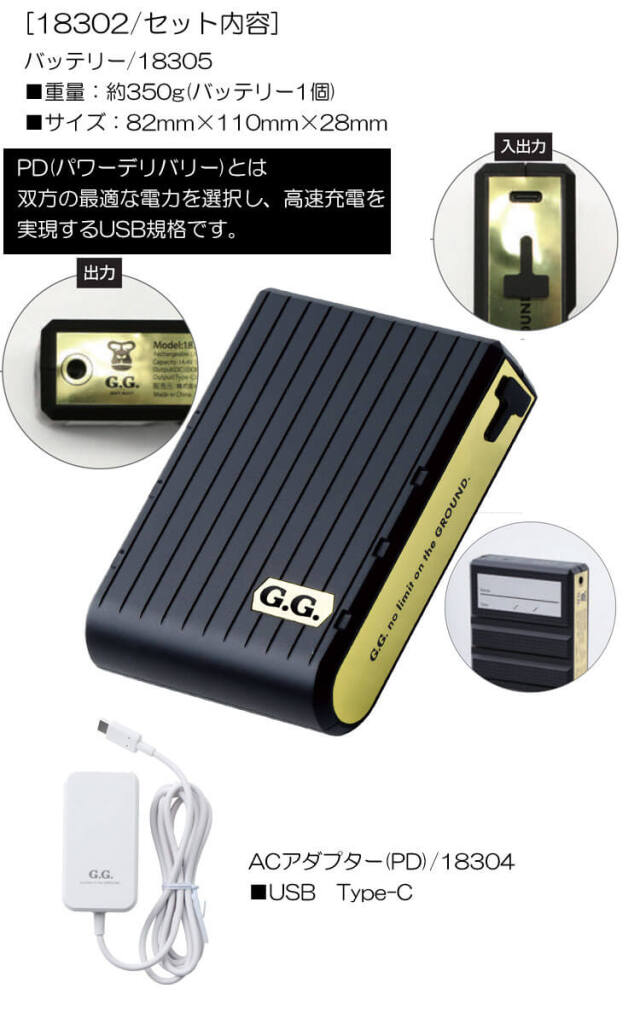 SOWA 桑和 ファン＋20Vバッテリーセット 18301+18302 | 空調服・ファン