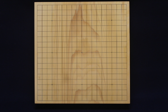 国産本榧卓上碁盤 【3寸1分】【1枚盤】【木表】