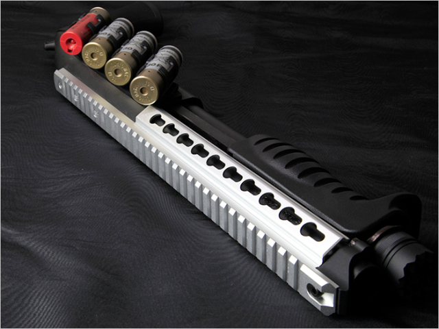 ライラクス NITRO.Vo M870ブリーチャー トップレイル SV(シルバー