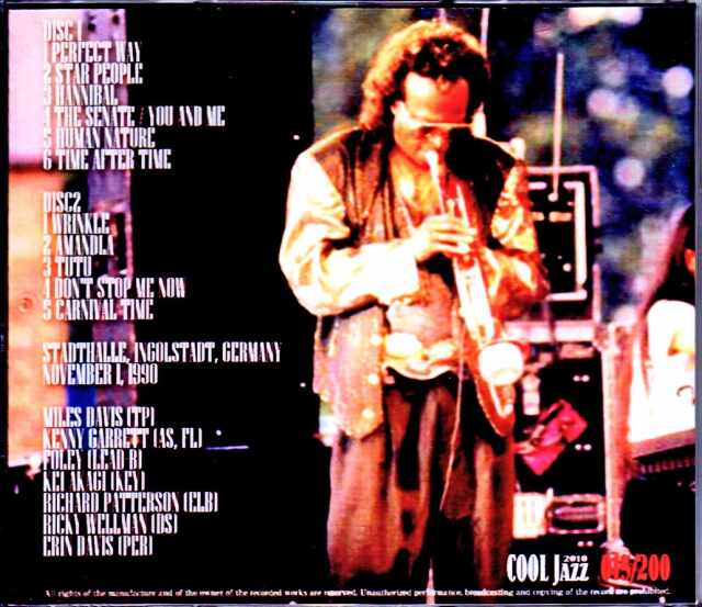 Miles Davis マイルス・デイビス/Germany 1990
