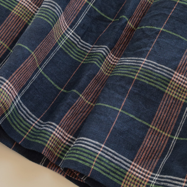 nofl】リネンチェックタックスカート 644211550 | ナチュラル服通販