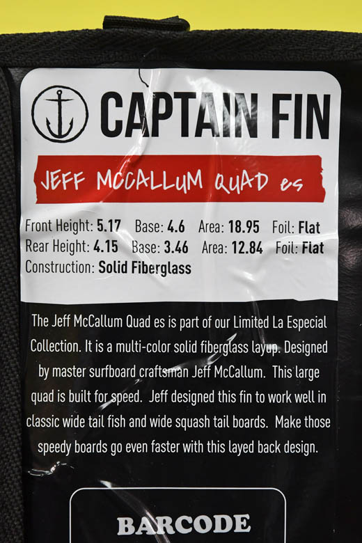 Captain Fin * Jeff McCallum Quad *キャプテンフィン マッカラム