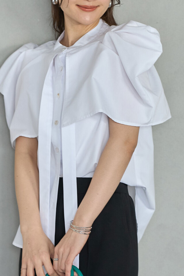 ケープタックブラウス