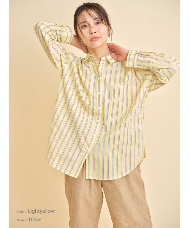 ストライプビックシャツ※WEB Store限定販売