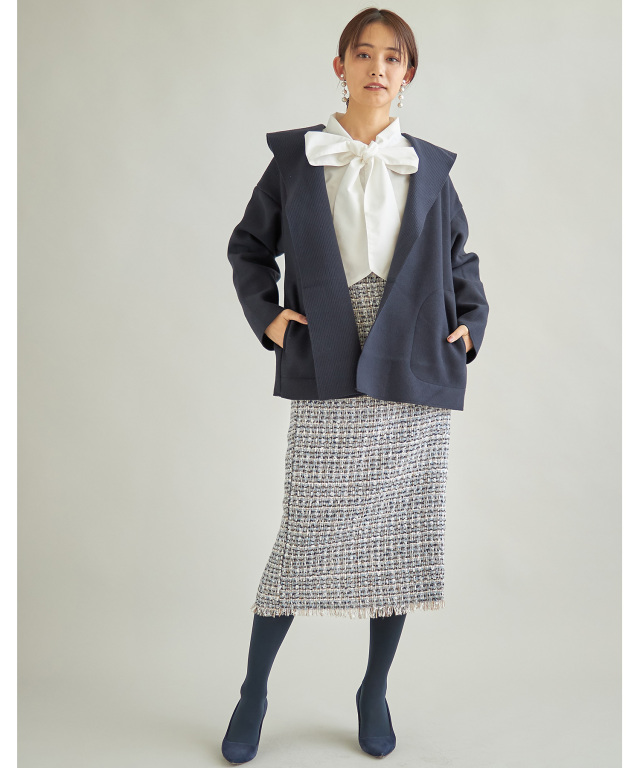 ニットダブルフェイスジャケット※一部店舗のみ入荷