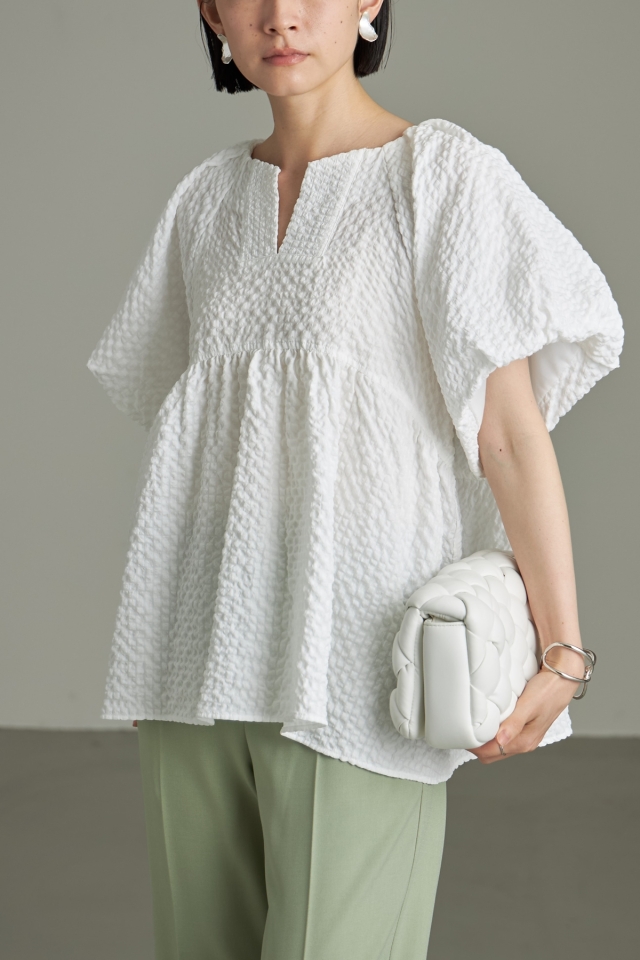 バルーン袖サッカーブラウス※一部店舗のみ入荷