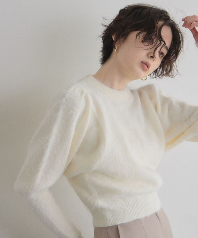 オフィシャルサイト限定】モヘアパフスリーブニット