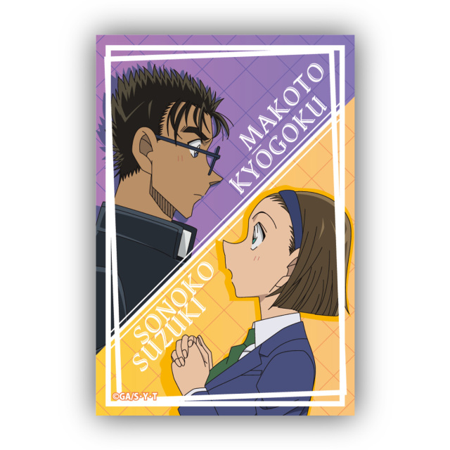 名探偵コナン スクエア型缶バッジVol.4 京極真＆鈴木園子