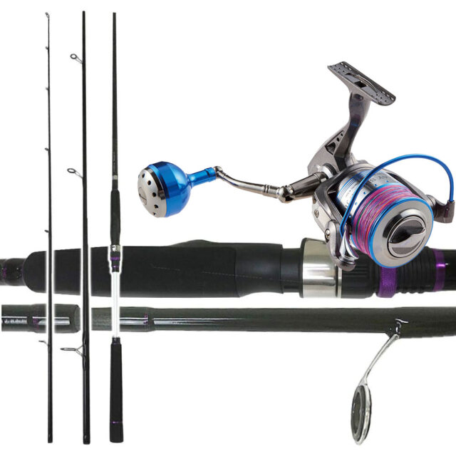 ライトショアジギング入門に最適!! ロッド＆リール2点セット 96M-3P