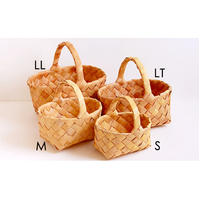 白樺かご/ハンドル付きバスケット・LT COMFOTA 北欧雑貨店