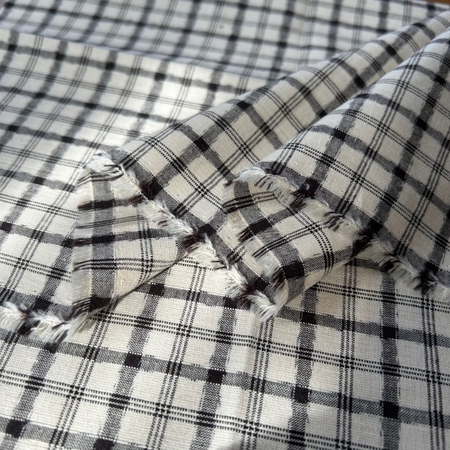 国産【チェックプリント】モノトーン系 チェック柄 (JCK-007)