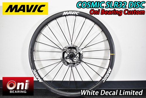 MAVIC 2025 COSMIC SLR32 DISC ONI BEARING SPECIAL WHITE DECAL WHEEL