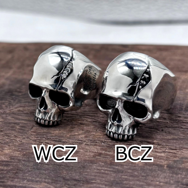 送料無料】Dr MONROE(ドクターモンロー) スカルリング FC-205-SV