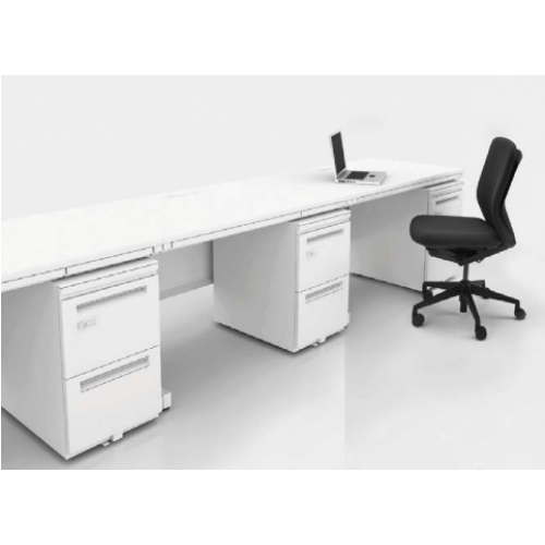 内田洋行 STワゴン スタンダードタイプ シリンダー錠タイプ A4-3段