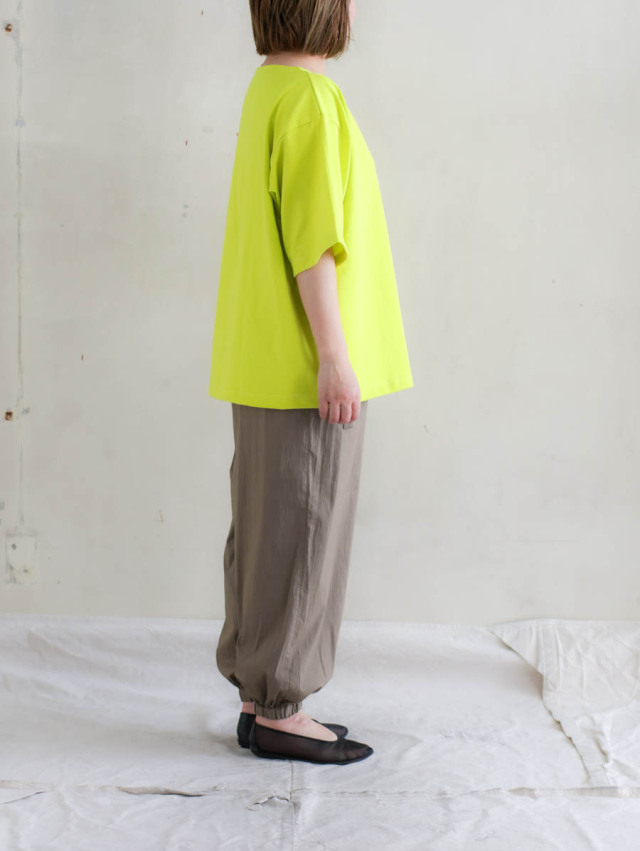 OUTIL ウティ｜tricot aast short 半袖バスクシャツ evening primrose
