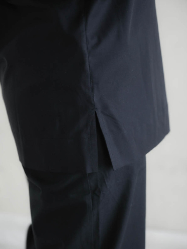 THE HINOKI ザ ヒノキ / コットンセーラーカラーシャツ ブラック