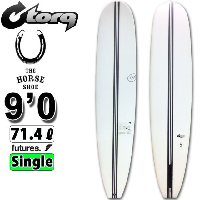 torq surfboard トルク サーフボード THE HORSESHOE 9'0 [White