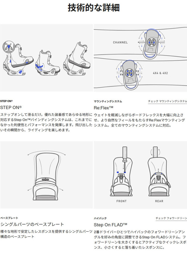 25-26 バートン ビンディング Step On ステップオン Genesis Re:Flex