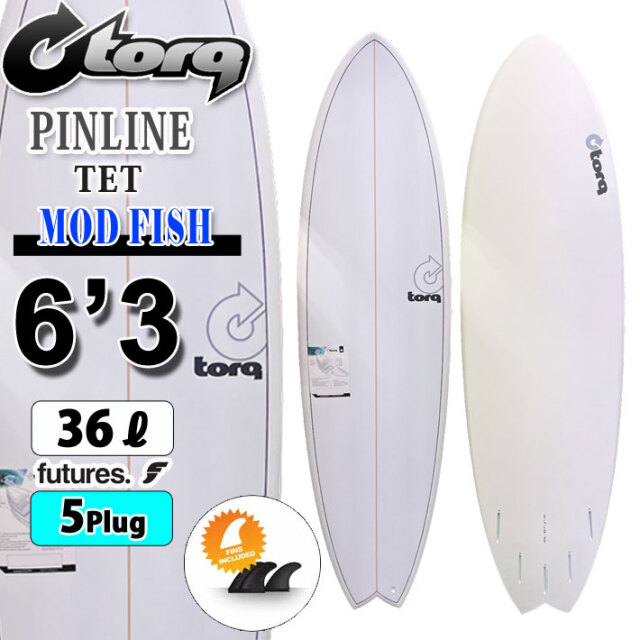torq surfboard トルク サーフボード PINLINE DESIGN MOD FISH 6'3