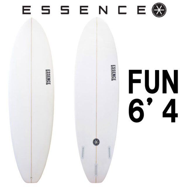 ESSENCE BOARDS エッセンス サーフボード FUN 6.4ft CLEAR ファン 6'4