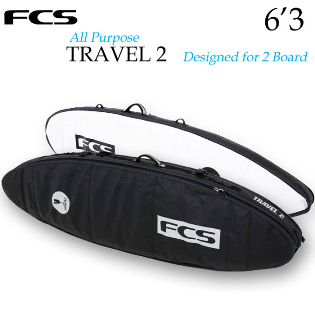 FCS エフシーエス サーフボードケース TRAVEL2 [6'3] ALL PURPOSE