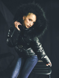 GYDA ジェイダ ダウン ショート ブランド 合皮 オリジナルロゴ