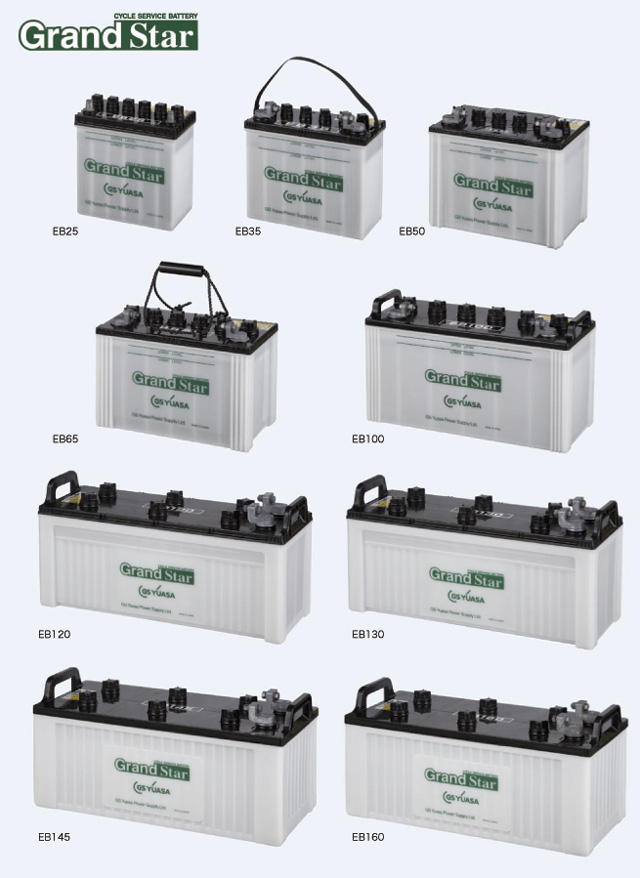 EB100-TE 【テーパー端子】 GS ユアサ ディープサイクル バッテリー