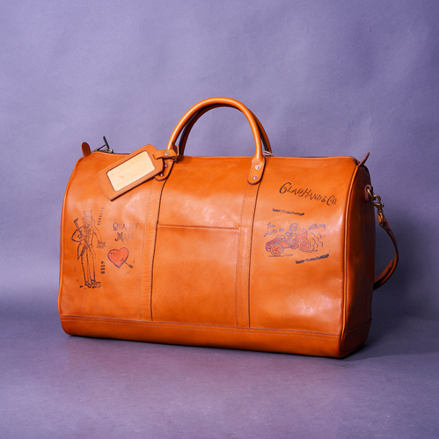 vasco × GLADHAND「LEATHER TRAVEL BOSTON BAG / BROWN」レザー