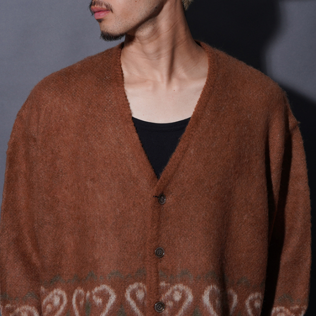 GSV5308 /「VENICE HEART - CARDIGAN / BROWN」オリジナルヂャガード