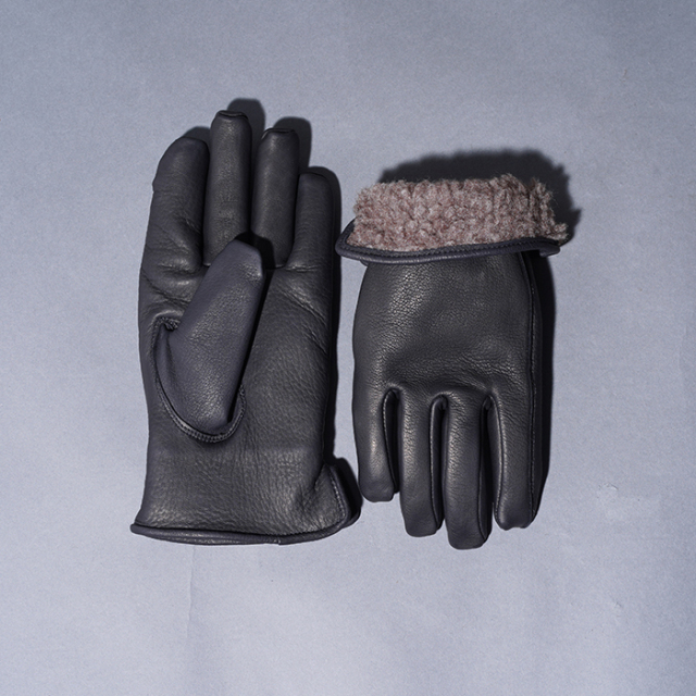 Lamp gloves/ランプグローブス「Winter glove / BLACK」ウィンターレザ