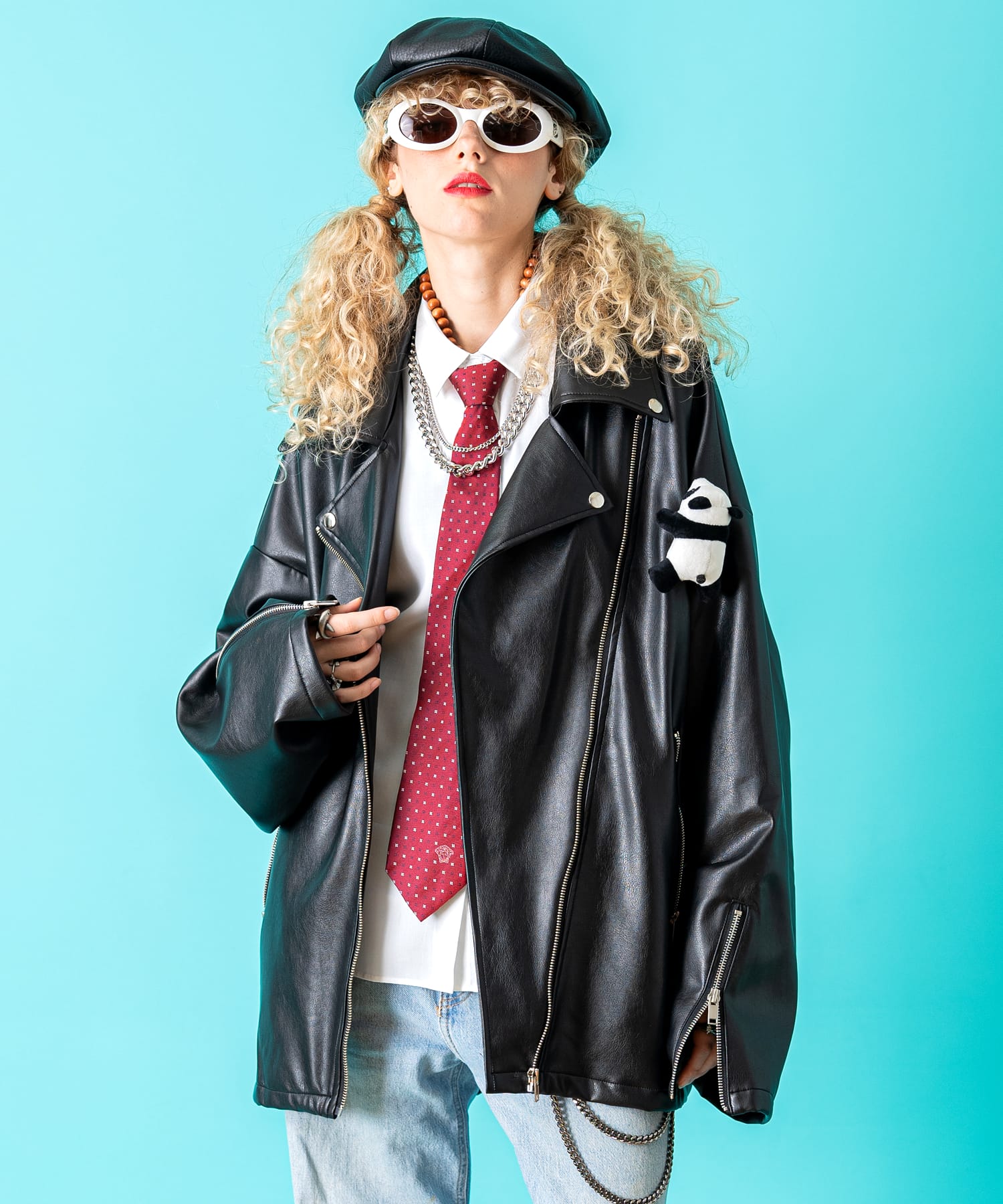 TEDDY ankoROCK ライダースジャケット -オーバーサイズ- / メンズ