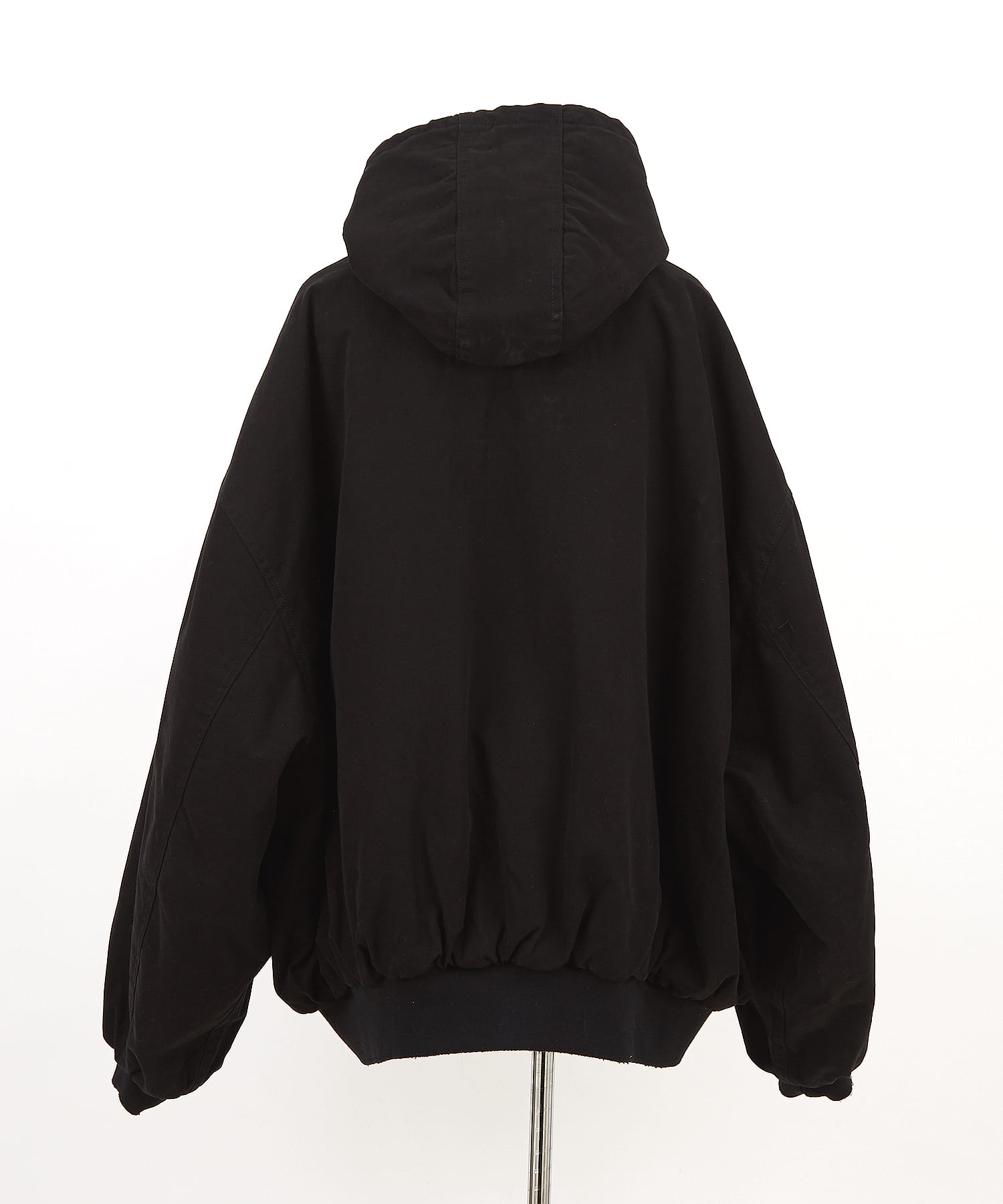 スーパーオーバーサイズ裏キルティング中綿ダックフードブルゾン