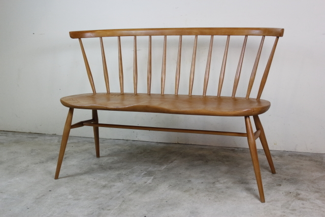 イギリス アーコール ercol ラブシート（ベンチ） レアタイプ お96-1