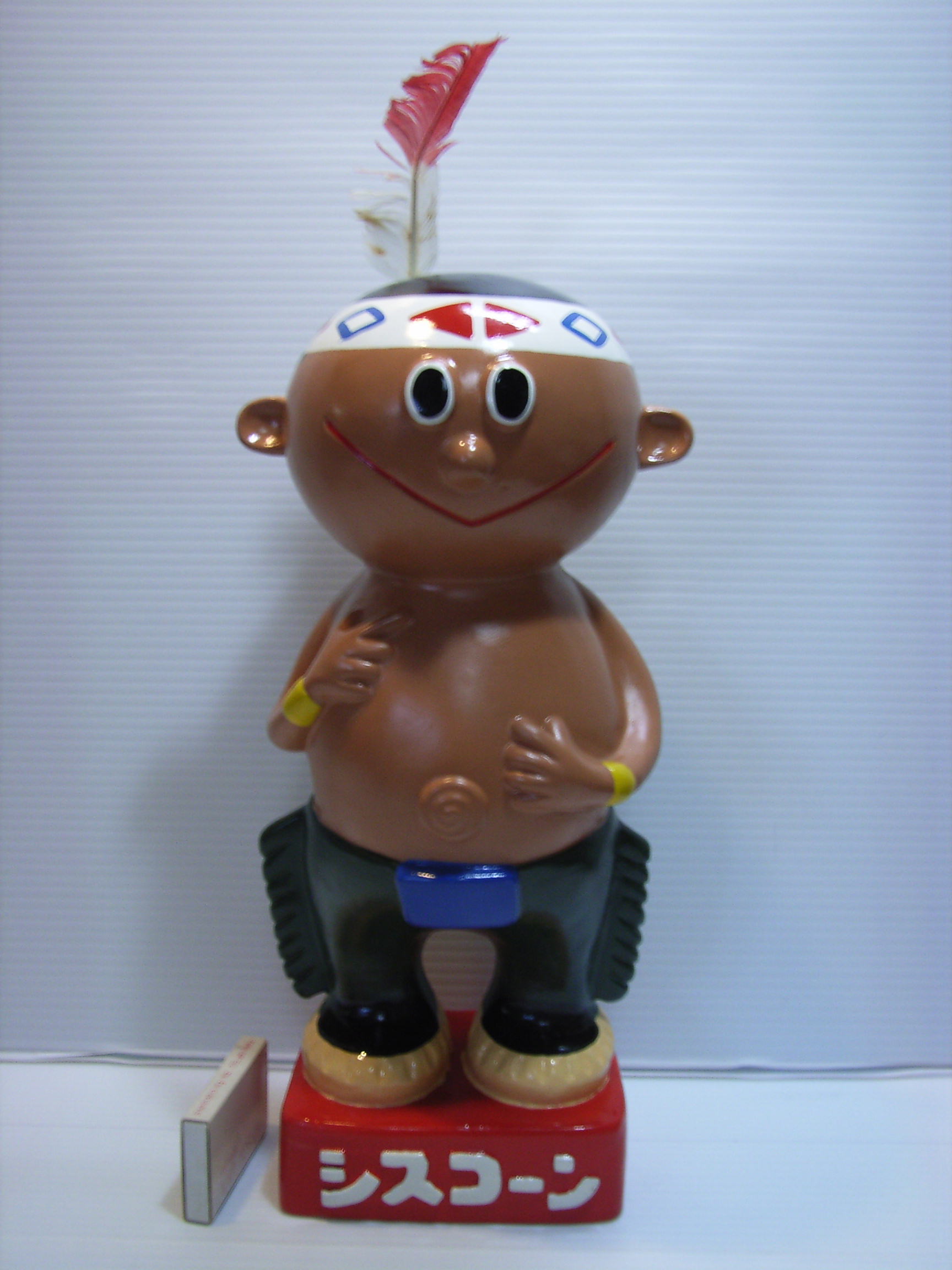 店頭用☆希少☆シスコ シスコーン坊や 人形 大型 35.0cm 陶器製 当時物