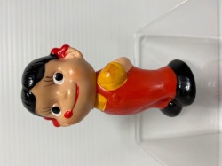 不二家☆ペコちゃん☆ソフビ人形 9．1cm 当時物 企業物 非売品