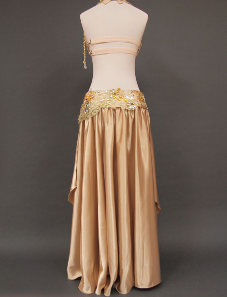 ベリーダンス衣装】ゴージャスなゴールド！可愛らしさもある