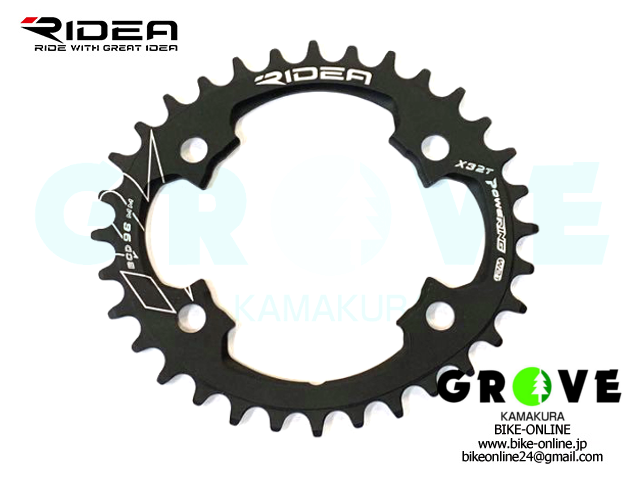 RIDEA [ MTB POWER RING ] シマノ4アーム用チェーンリング / 32T