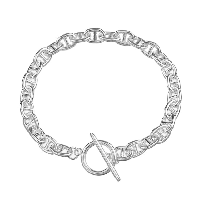 幅7mm アンカー チェーン ブレスレット シルバー アクセサリー