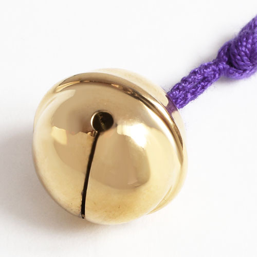 送料無料】【日本製】18金/K18/18金 ストラップ/根付 金の鈴/ベル