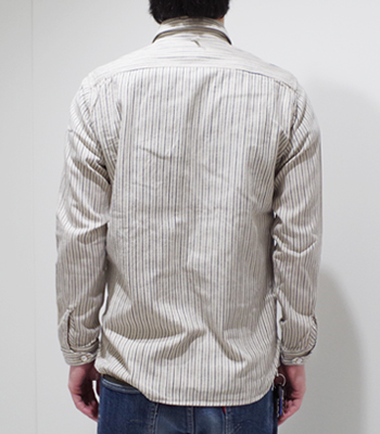 ORGUEIL オルゲイユ インディゴストライプ|ショールカラーシャツ