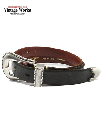 Vintage Works ヴィンテージワークス CHASIN|厚銀メッキ真鍮バックル|7
