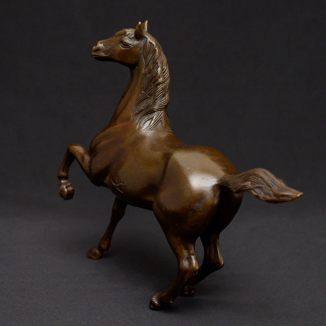 改運】銅製 馬の置物（古銅色）【送料無料】(f50262)