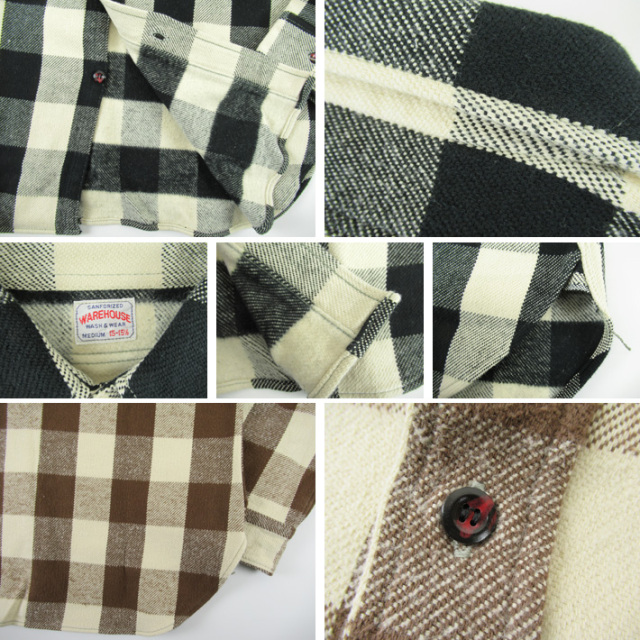 WAREHOUSE ウエアハウス ネルシャツ Lot 3104 FLANNEL SHIRTS(A柄