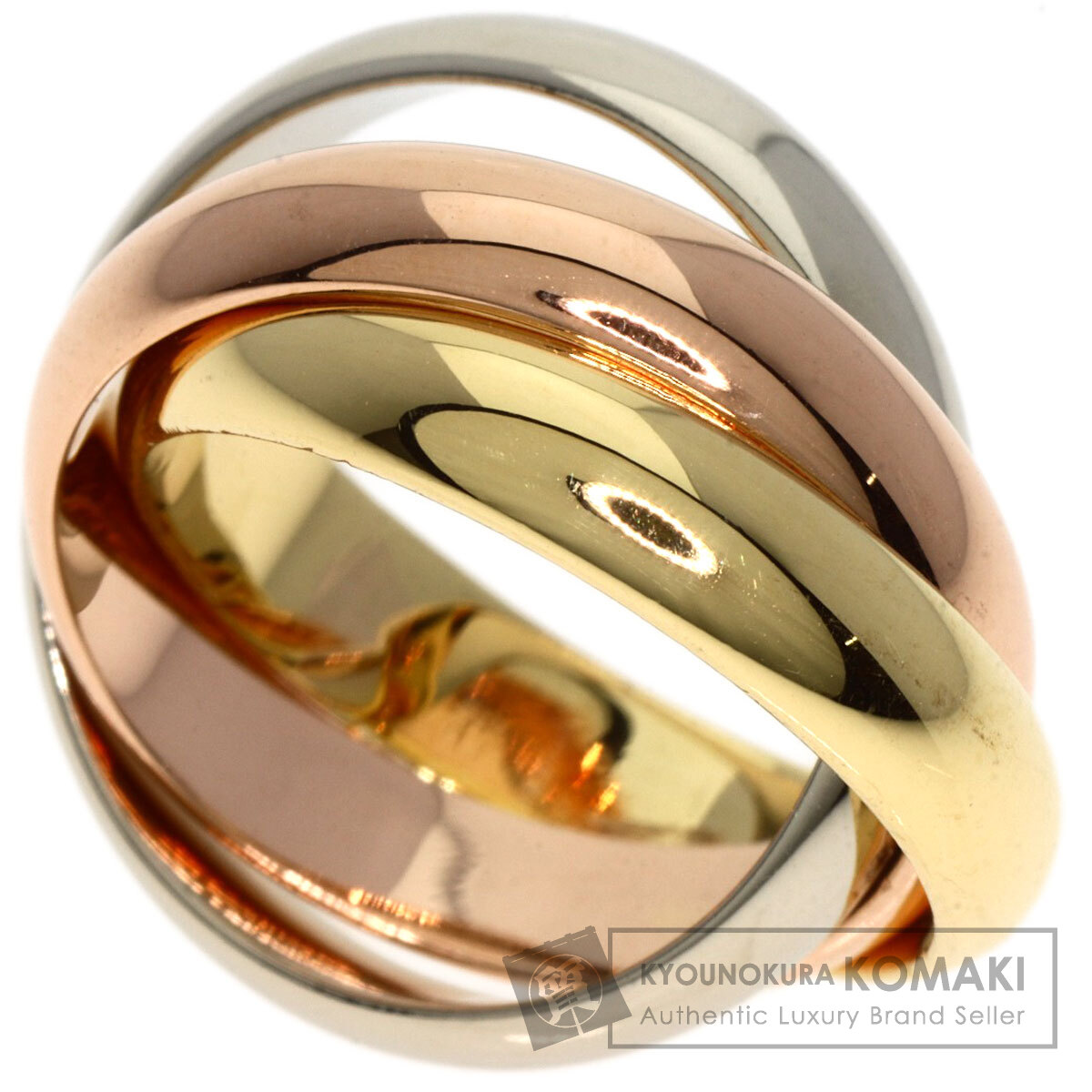 CARTIER カルティエ トリニティ #47 リング・指輪 K18イエローゴールド