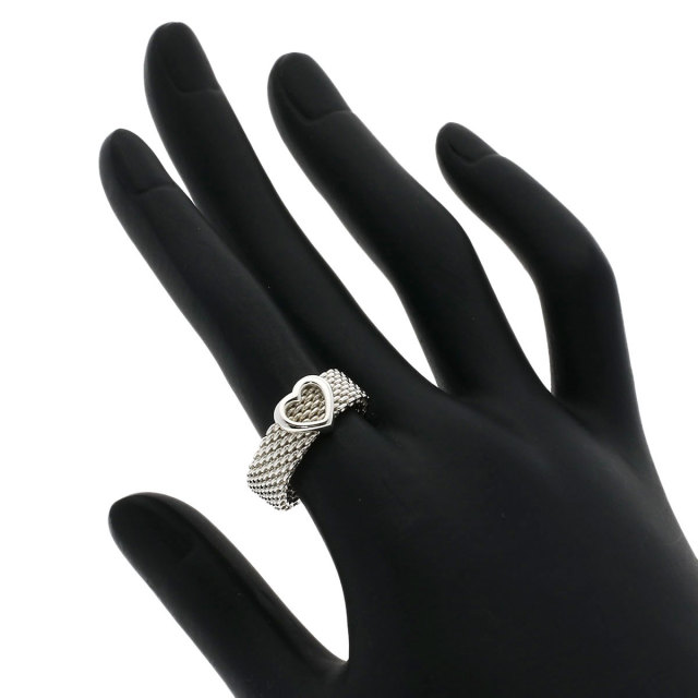TIFFANY&Co. ティファニー サマセット メッシュ リング・指輪 シルバー